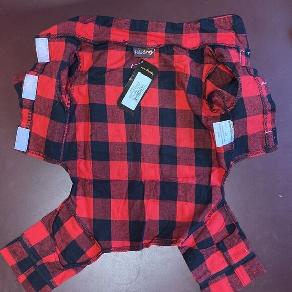 🎈Buffalo Check Flannel Dog Pajamas - Picture 5 of 10